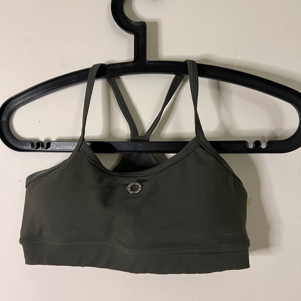 Women's Olive Green Sports Bra